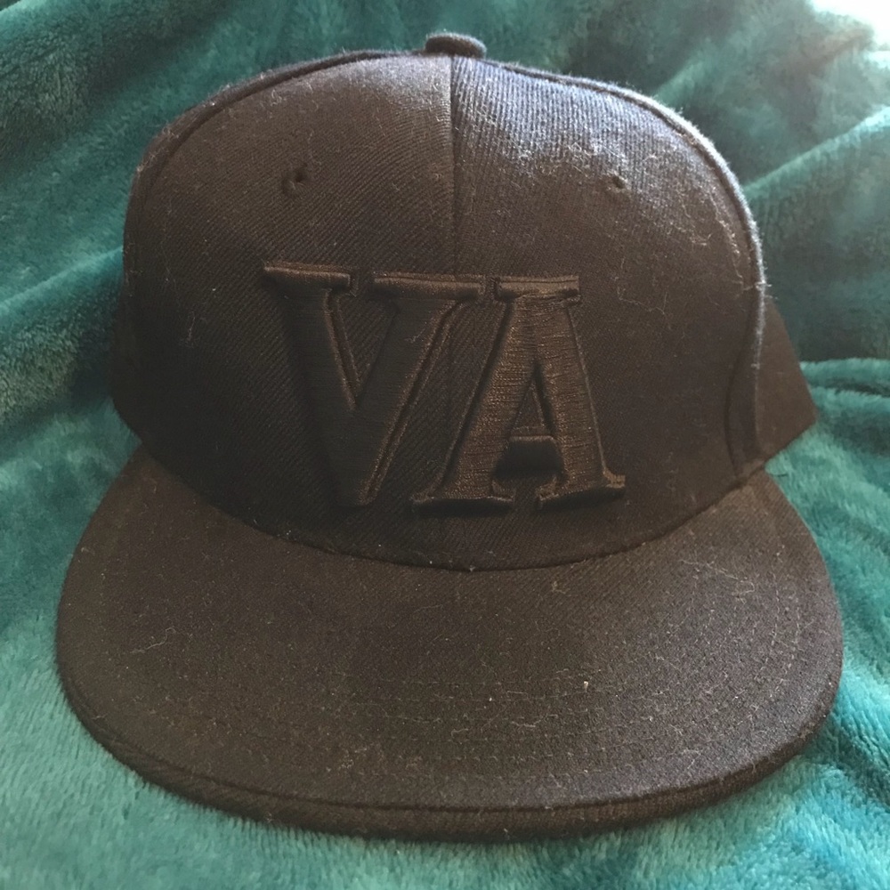 ALL BLACK VA Fitted Cap - Black/ Black - Sz M